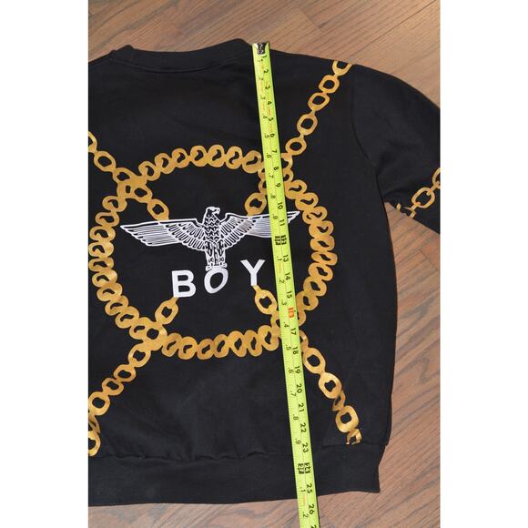 Boy London Black and Gold Chain Print Sweatshirt - Picture 7 of 7